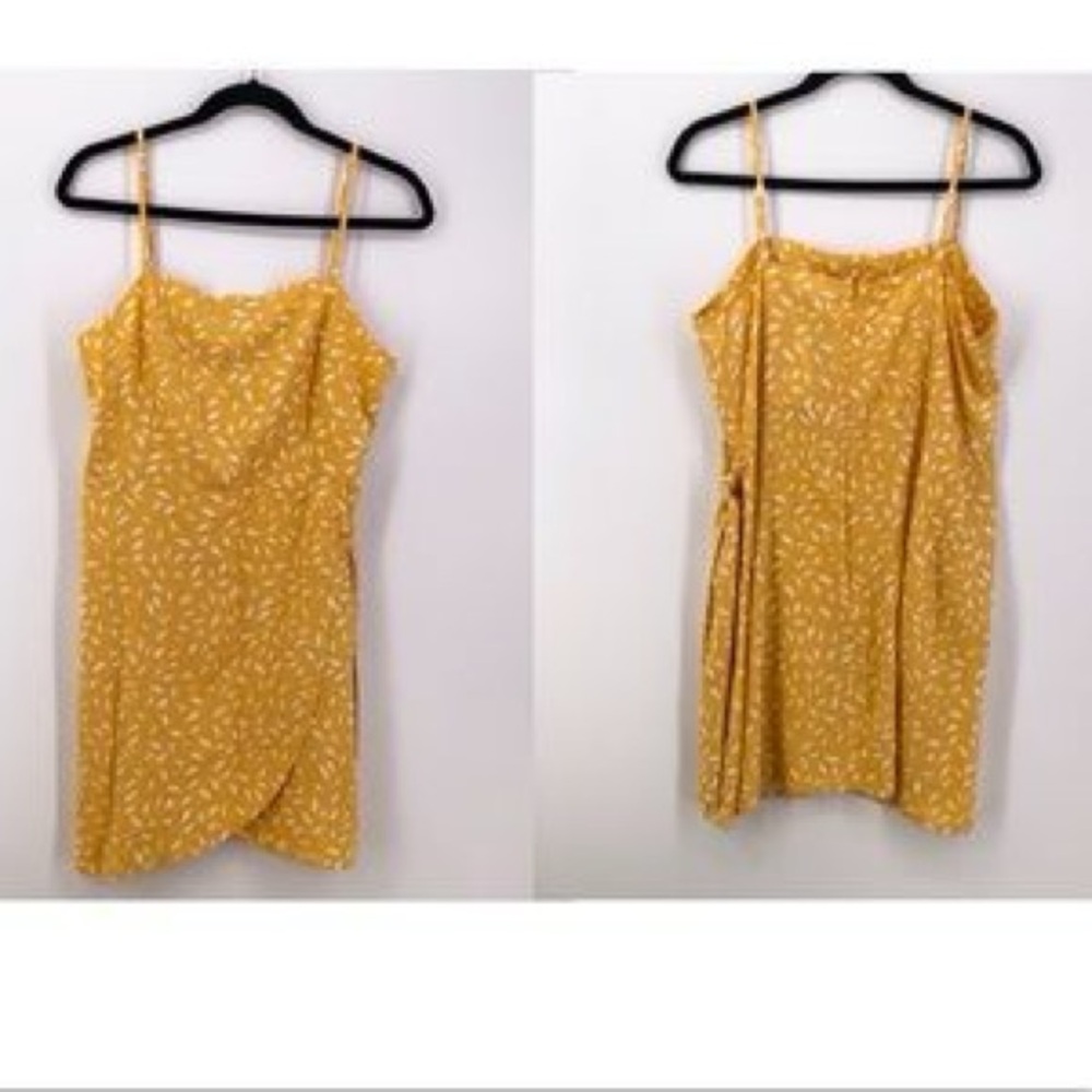 Yellow Floral Mini Dress